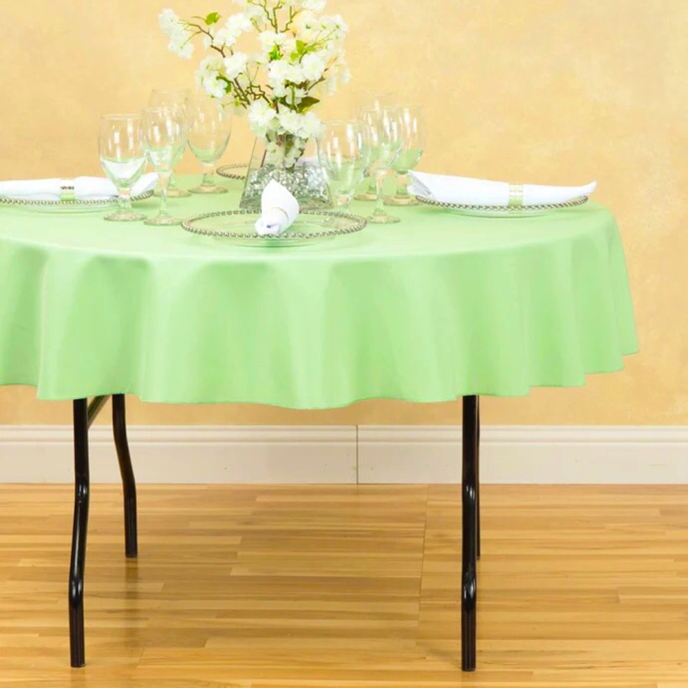 Round Tablecloth 70" Hemlock Green NWT 2Pk Lot
